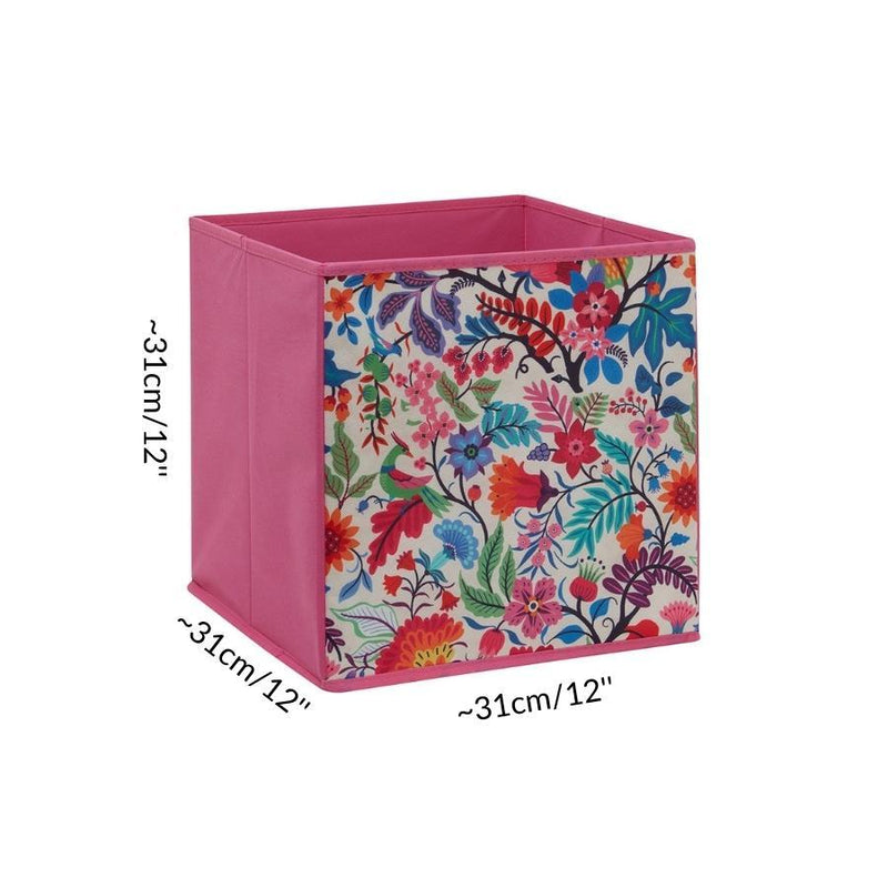 dimension taille boite de stockage cube pour cage cavy kavee cochon d'inde cobaye rose fushia fleurs