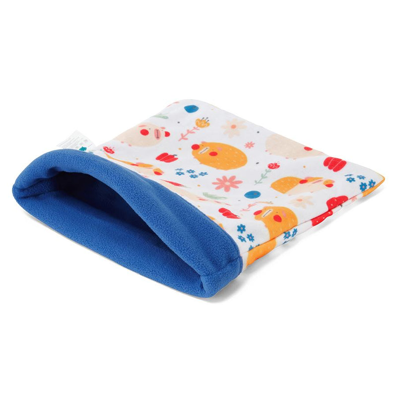 sac de couchage dodo lit polaire pour cochon d'inde en tissu bleu Amy Frances par kavee 