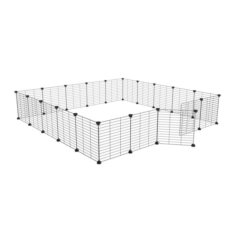 Un enclos cavy cage modulable 5x5 exterieur ou interieur avec grilles a barreaux serres pour lapins ou cochons d'inde de kavee 