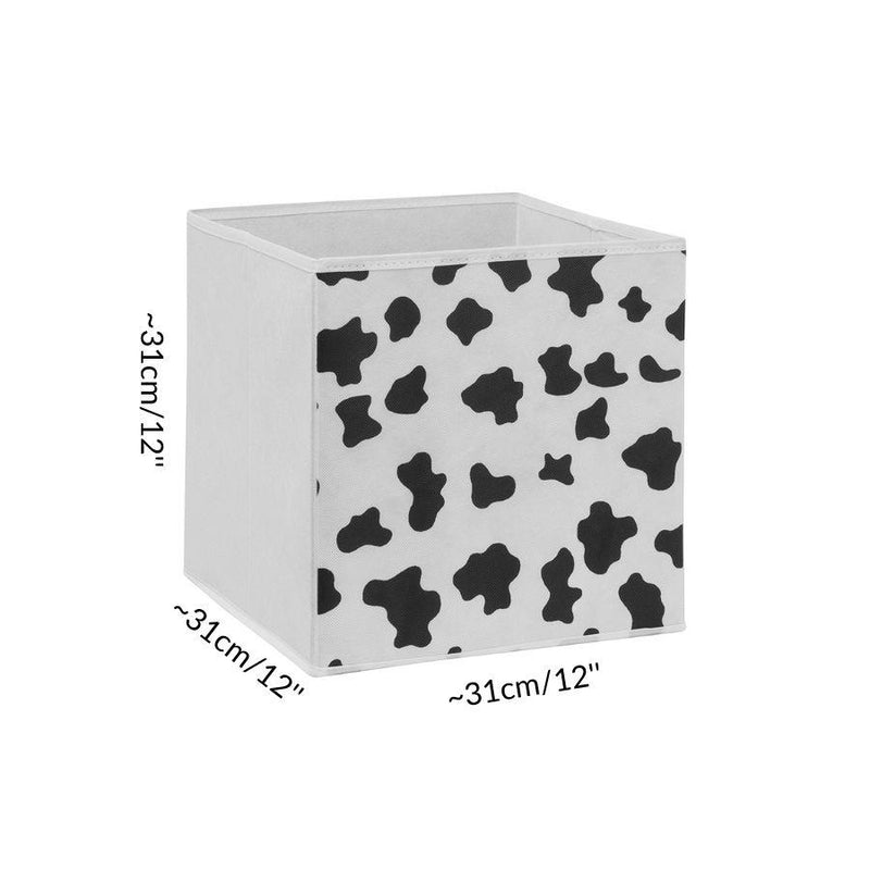 Taille d'un cube de rangement pour cavy cage cochon d inde Kavee imprime vache blanc