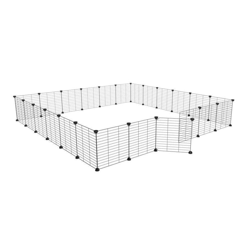 Un enclos cavy cage modulable 6x6 exterieur ou interieur avec grilles a petits trous pour lapins ou cochons d'inde de kavee 