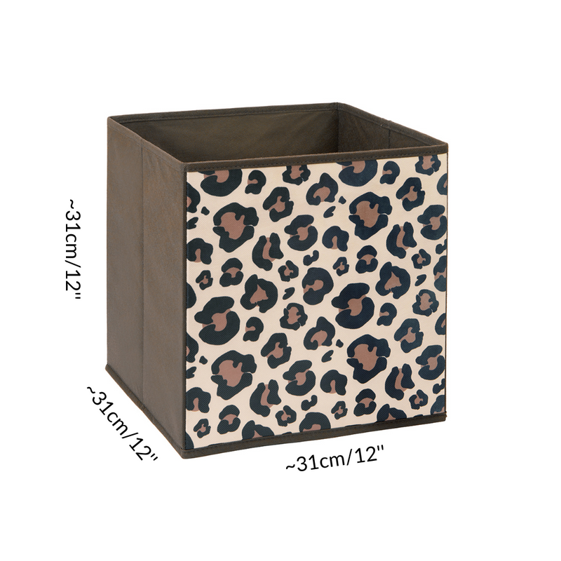 Dimensions d'une boite de rangement pour cavy cage cochon d inde Kavee marron leopard