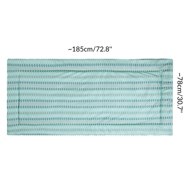 dimensions d'un tapis polaire cochon d'inde lapin 5x2 motif tissu bleu nature nordique pour cavy c&c cage par Kavee