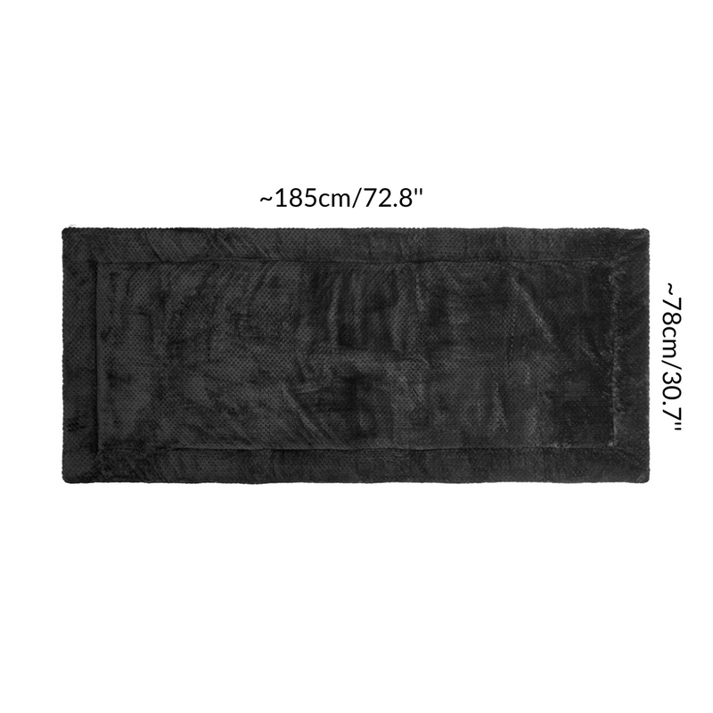 dimensions d'un tapis polaire cochon d'inde lapin 5x2 motif tissu noir pour cavy c&c cage par Kavee
