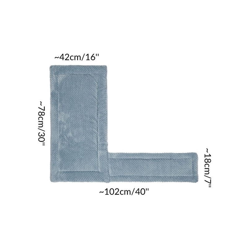 Dimensions des tapis polaire uni bleu 5x2 pour cochon d'inde lapin de la marque Kavee