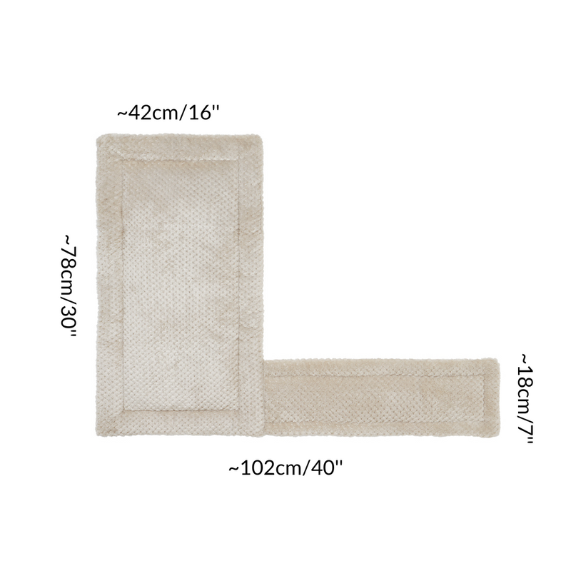 dimensions d'un tapis polaire cochon d'inde lapin loft motif tissu taupe pour cavy c&c cage par Kavee