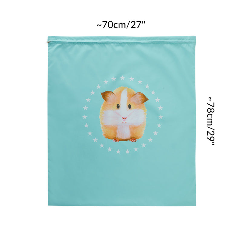 dimension d un sac de lavage bleu kavee cochon d inde tapis polaire lapin chat chien litiere lit couverture
