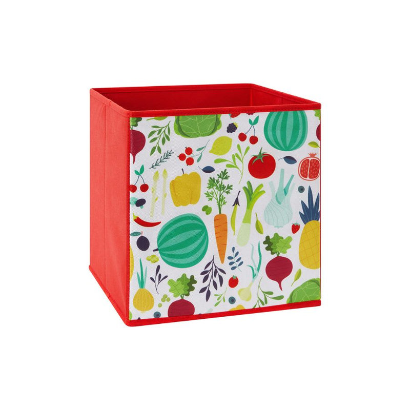 Un cube de rangement pour cavy cage cochon d inde Kavee imprime rouge legumes